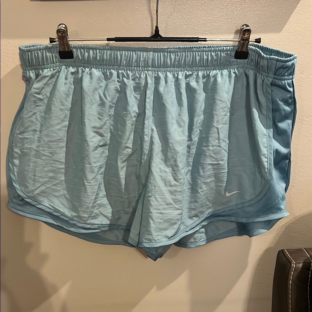 Nike Women's Sky Blue Athletic Shorts